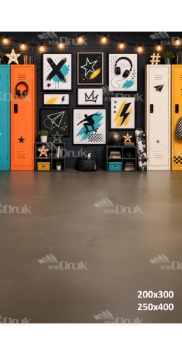 Tło fotograficzne „Młodzieżowy pokój ze skateboardem – nowoczesna aranżacja urban” | 4180